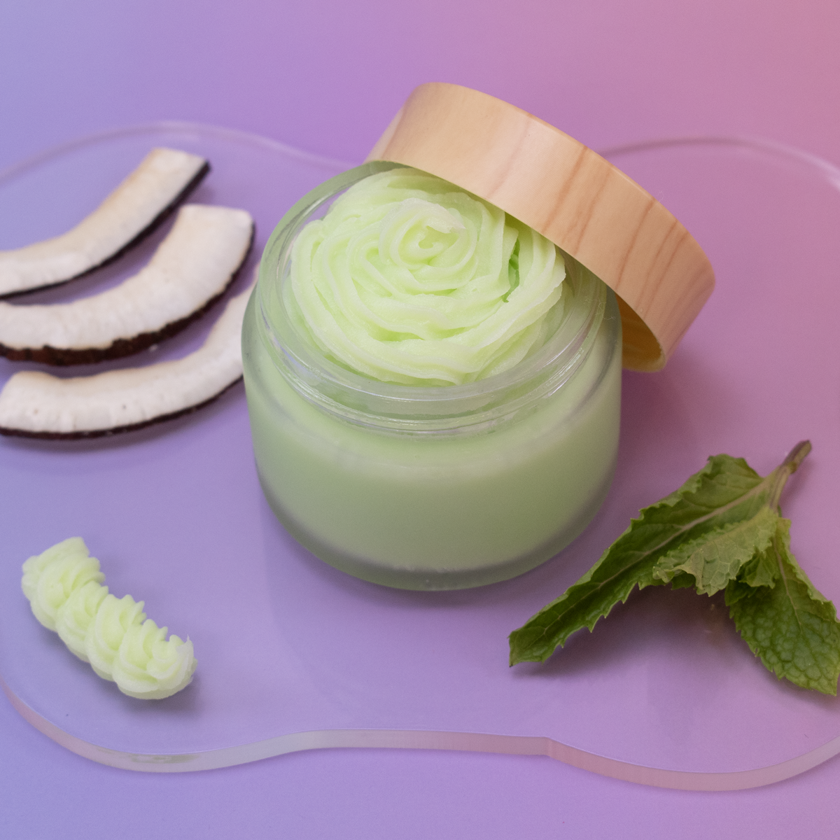 Coconut Mint Whipped Soap