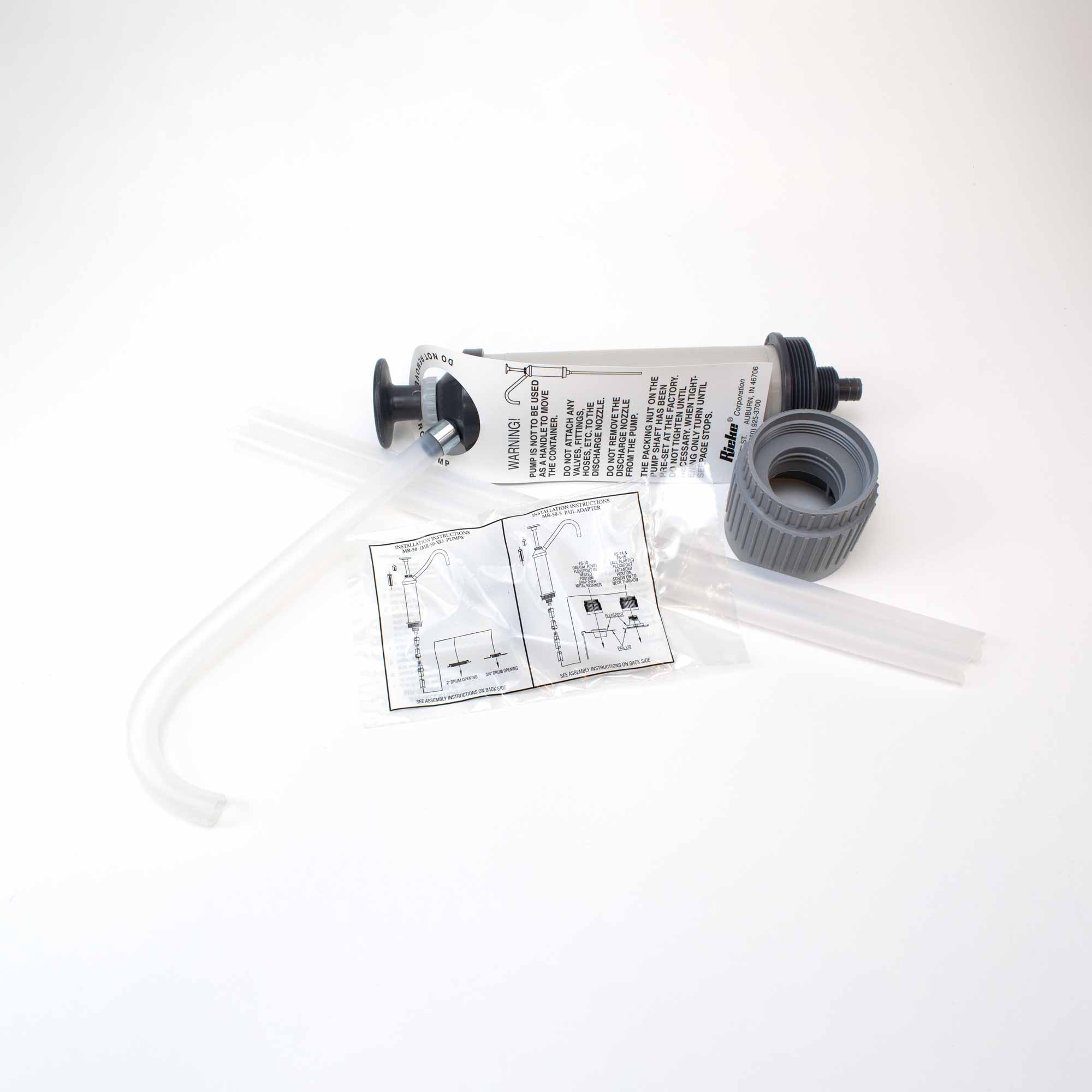 Pump Drum or Pail with Adaptors 38-400 PP-1