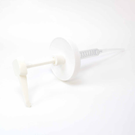 Pump with White Ribbed PP Lid 110-400 for Wide Mouth Gallon Jars