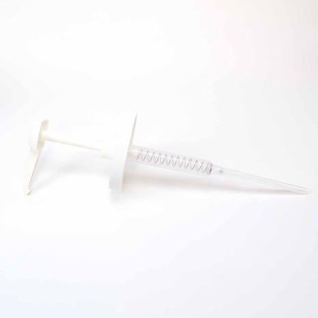 Pump with White Ribbed PP Lid 110-400 for Wide Mouth Gallon Jars